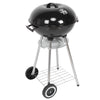 Heavy Duty Large Charcoal Barrel BBQ Mesh Grill Garden Barbecue Kettle W/ Wheels