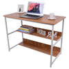 Home Office PC Computer Desk Writing Table Workstation Wood Bookshelf 100cm