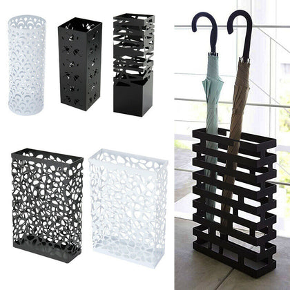 Vintage Metal Iron Umbrella Stand Holder Home Office Hallway Storage Basket Rack