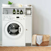 Over-The-Toilet Bathroom Storage Cabinet Washing Machine Rack W/ Paper Holder