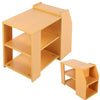 Bedside Table Side End Cabinet With Shelves Unit Storage Bedroom Nightstand