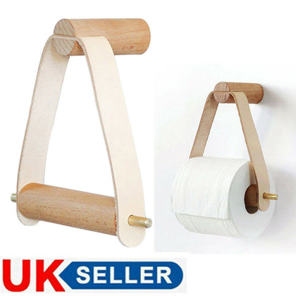 Toilet Tissue Paper Rack Wooden Rolled Toilet Paper Holder Storage Paper Hand UK