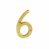 Securit Large Solid Brass Door Numbers 3"/75 mm Polished House Flat Apartment