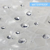 3D EVA Diamond Shower Curtain Clear Waterproof Plastic Water Cube Thicker &Hooks