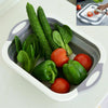 4 IN 1 Kitchen Foldable Cutting Board Sinks Drain Basket Chopping Boards Durable