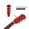 41" Inch Red Spruce Front Cutaway Folk Acoustic Guitar w/Bag Guard Board Tool