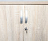 Dudley Office Small Lockable Storage Cupboard | Wooden Filing Cabinet Organiser