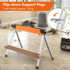 2 Pack Folding Saw Horses Compact Power Tools Workhorse Non-slip Pads & Surface