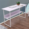 Small White Computer Desk Writing Corner PC Table Laptop Home Office Workstation