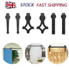 6FT Stainless Steel Sliding Wood Barn Door Track Kit Hardware Set Hanging Rail