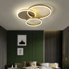 Aluminum LED Ceiling Lamp Ring Light Chandelier Lights Fixture Living Bedroom