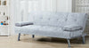 Stunning Crush Velvet Italian Designer Style Sofa Bed with Chrome Legs 4 Colours