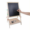 2 in1 Kid Easel Standing Dual Sided Blackboard Whiteboard Art Chalk Board Gift