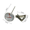 Clip On Metal Dial Thermometer Gauge -10-100℃ For Candle Soap Coffee Making @UK