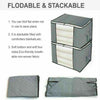 Set of 6 Underbed Clothes Storage Bags Zipped Organizer Wardrobe Cube Closet Box