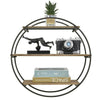 50cm Round 3 Tier Floating Shelves Wall Mount Book Display Decoration Shelf Rack