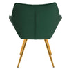2pcs Velvet Dining Chairs Accent Upholstered Seat Tulip Back Kitchen Furniture