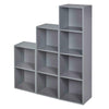 NEW 1 2 3 4 Tier Cube Bookcase Display Shelving Storage Unit Wood Furniture