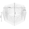 Patio Hexagonal Gabion Raised Bed 100x90x50 cm