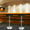 2/4 x Bar Stools Gas Lift Swivel Stool Hub Club Cafe Breakfast Chairs PU Leather