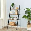 Industrial Ladder Shelves Wall Leaning Shelf Rack 4 Tier Storage Shelving Unit