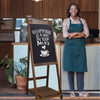 Vintage Sidewalk A-Frame Chalkboard Menu Sign Board Double Sided For Restaurant