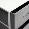 3 Drawer Storage Chest Office Bathroom Bedside Cabinet Linen Front Grey White