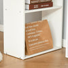 Space Saving Computer Desk Workstation with Shelves Storage Combo Bookcase Table