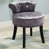 Retro Bedroom Dressing Table Stool Velvet/Crushed Velvet Makeup Piano Chair Seat