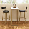 Bar Table and 2 Stools Set Breakfast Counter Height Kitchen Dining Room HT