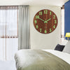 Wall Clock Illuminated / Solid Numerals Silent Retro Chic Decor 12-13inch Clocks