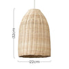 Modern Light Shade Rattan Wicker Basket Ceiling Pendant Living Room Lighting