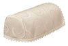 Narrow Chair Arm covers / Caps or Chair Backs for Sofa Light Cream Vine Scroll