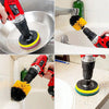 6pcs Drill Brush Electric Attachment Set Cleaning Carpet Cleaner Power Scrubber