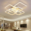 Modern Square/Ring LED Ceiling Light Kitchen Living Room Pendant Lamp Chandelier