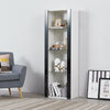 Modern Tall Display Cabinet Cupboard Sideboard Unit RGB LED Lights Living Room