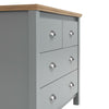 Eaton Grey Bedroom Chest of Drawers 2+2 4 Drawer Storage Cabinet Furniture