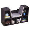 Bookcase Storage Reading Seat Unit Kids Adults Six Cubes Organiser Relaxation