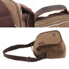 Men Canvas Shoulder Bag Leather Military Messenger Bag Satchel Vintage Handbag