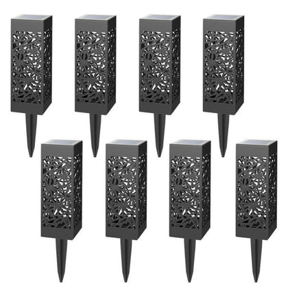 Solar Powered Garden Post Lights Waterproof LED Outdoor Yard Path Lighting UK