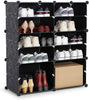 Mondeer 12 Cube DIY Plastic Shoe Storage Boxes Cabinet Cupboard Organizer Shelf
