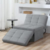 4 In 1 Sofa Bed Convertible Recliner Chair Folding Single Sleeper Lounger Grey