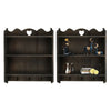 Wall Unit Shelf Storage Shabby Chic Cupboard Cabinet Key Hooks Vintage Style UK