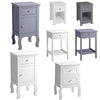 Slim Side Table Bedroom Bedside Table Unit Sofa Cabinet Nightstand With Drawer