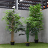 Artificial Tall Potted Plant Green Palm Tree Bamboo Realistic Home Outdoor Decor