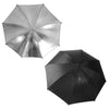 Studio Umbrella 33" Reflective Flash Photo Black Silver Soft Light Photography
