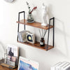 Large Rustic Industrial Pipe Wall Floating Shelf Wooden Storage Shelving Unit UK