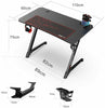 Dripex Gaming Desk Computer PC Laptop Table Ergonomic Headphone Hook Cup Holder