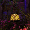 Solar Powered LED Light Outdoor Yard Path Hanging Lantern Garden Decorative Lamp