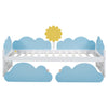 Toddler Bed 3ft Single Size Cloud Shape Junior Kids Bed with 2 Storage Drawers